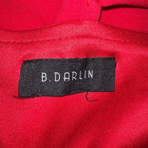 B Darlin Vibrant Red Mini Dress - Picture 3 of 3